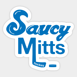 Saucy Mitts Hockey Sticker